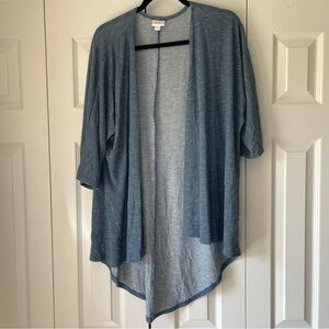 LuLaRoe Blue Heathered Cardigan